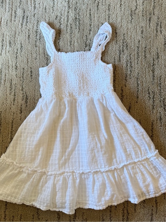 Janie and Jack Other - Janie and Jack White Smocked Sundress with Ruffle Straps